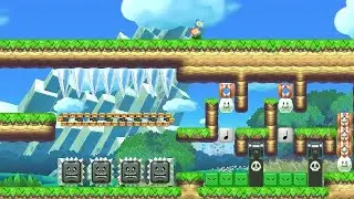 お絵描き大会開催！ 【ぽかぽか平和な草原で】Speed run♪ [Warm & Peaceful Meadow] by かぃ-'¬'- [Kai] 🍄Super Mario Maker 2 