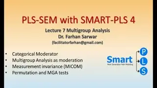 SMARTPLS 4 Lec 7: Categorical moderator (Binary, dummy variable) Multigroup Analysis and Interaction