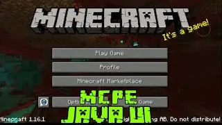 Create your MCPE into MCPC, Java UI mod