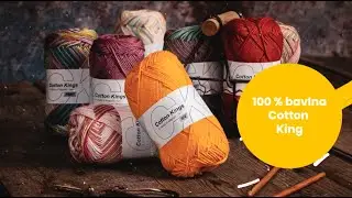 100 % vlna na háčkovanie Cotton Kings