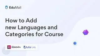 EduMall - How to Create New Languages & Categories