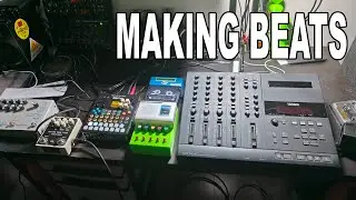 Jamming some lofi experimental rock beats with Samplofi, Teenage KO II and cassette echo tape loop
