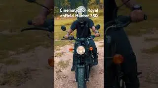 Cinematic roll - Royal enfield- hunter 350- dapper grey