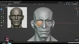 Man head animated in blender short