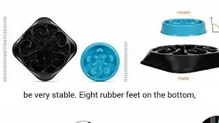 JASGOOD Large Dogs Bowl,Fun Slow Feeder Dog Bowl