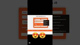 I built a complete CRUD application using HTML, CSS, and JavaScript!
