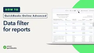 How to filter a report in QuickBooks Online Advanced