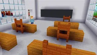 High School Building in Block Craft 3D