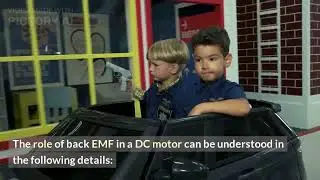 DC motor working principle and role of back emf.