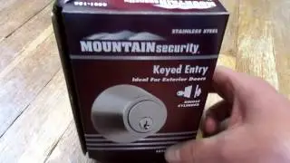 (009) Mountain Security deadbolt picked and gutted