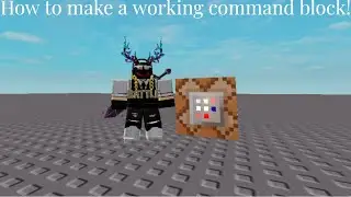How to make a working command block in roblox?