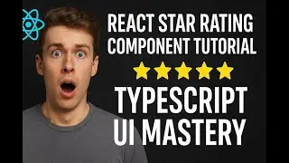 React Star Rating Component Tutorial | Interactive & Animated ⭐ | TypeScript UI Mastery