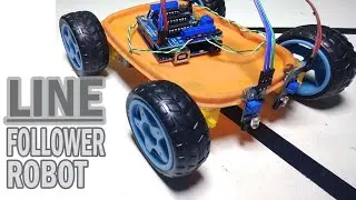 how to make LINE FOLLOWER ROBOT using arduino uno| step by step explained hindi #funwithelectronicss