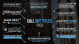 Call Out Titles After Effects Templates