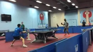 Slo-mo point at the Westchester Table Tennis Center