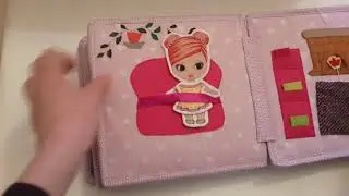 Книжка - кукольный домик для девочки .