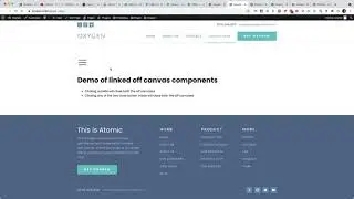 Chained/linked OxyExtras Off Canvas components in Oxygen