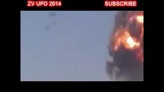 В Сирии НЛО наблюдал за взрывом бомбы!In Syria, the UFO was watching a bomb!