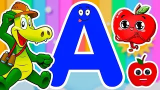 A For Apple 🍎|🍎ABC Phonics Song: Fun Alphabet Sounds & Phonics Rhyming Words for Early Learning