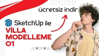 Sketch Up ile Adım Adım Villa Modelleme Ve Render - 01 Dwg Dosyası #sketchup #render