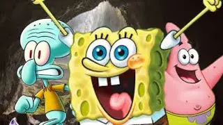I ADVENTURED INTO THE CAVES OF LARRY'S BEACH IN THE SPONGEBOB GAME!