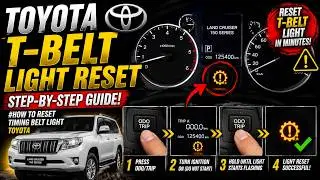 Toyota T-belt Light Reset #how to reset Timing belt light Toyota