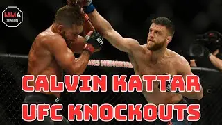 Calvin Kattar UFC Knockouts - #ufc #ufc300 #calvinkattar #featherweight #mma #fightnight