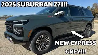 NEW 2025 Chevy Suburban Z71!! Cypress Grey NEW COLOR!! - Quick Walk Around