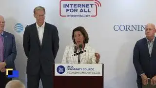 U.S Sen. Mark Kelly and U.S. Commerce Sec.  Gina Raimondo Attend Corning & AT&T's Expansion Event