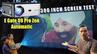 E Gate O9 Pro Zen Automatic Projector 300 Inch Screen Test By Technical Reaction