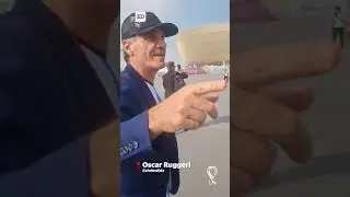 Oscar Ruggeri en la previa del partido