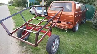 Самодельный прицеп-самосвал.