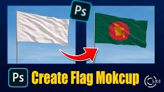 How to create realistic flag mockup in adobe photoshop