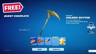 How to get FREE Golden Scythe in Fortnite -  Earn XP anywhere to unlock the Reward