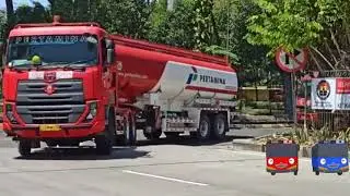 Bentuk Mainan dan Bentuk Asli Truk Tangki, Bis, Excavator, Bulldozer, Mainan,video pembelajaran anak
