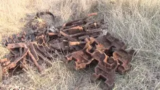 Excavation of a pit with metal in a knocked out place!