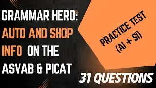 Automotive and Shop Info Practice Test for the ASVAB & PiCAT 