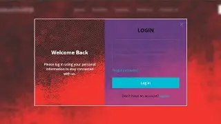 Registration Page and login static with Javascript using HTML CSS