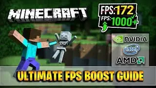 INCREASE FPS IN MINECRAFT 2019 ! ( ULTIMATE FPS BOOST | GET MORE FPS )