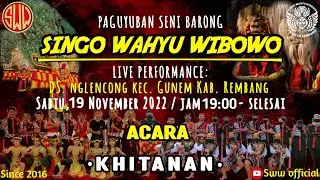 RAMPAK BARONGAN!! SINGO WAHYU WIBOWO