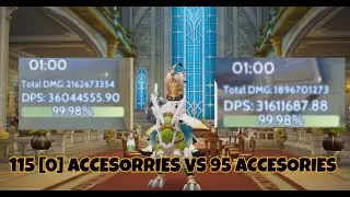 115 ACCESORIES [0] vs 95 ACCESORIES DAMAGE TEST - RAGNAROK ORIGIN GLOBAL