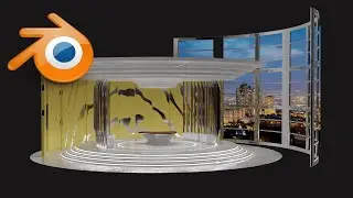 Studio Room Modeling in Blender