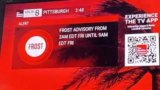 Local on the 8s with 2017 Storm Alert Music and Freeze Alerts - Pittsburgh, PA (10/10/24)