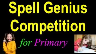 SPELL GENIUS COMPETITION ( स्पैल जीनियस प्रतियोगिता ) Words for Exercise to Success