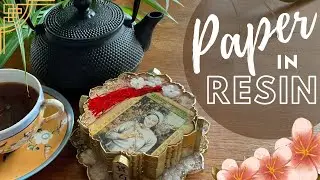 Paper in Resin - Beautiful Oriental Coasters with Let’s Resin & Molds & Shapes