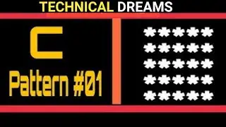 Star Pattern Programs In C | Star Pattern | Pattern Printing | Print Pattern | Technical Dreams #01
