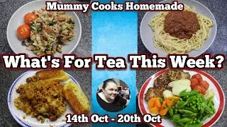 What's for tea this week? (14th Oct - 20th Oct) 2024| air fryer fried rice recipe