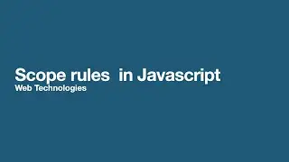 Scope rules in JavaScript