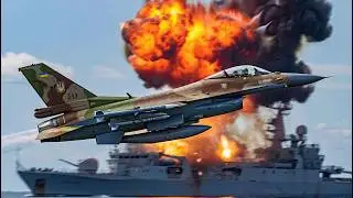 3 MIN AGO! Ukrainian F-16s LAUNCH ERAM + Tomahawk — Russian Command Ship and 23000 Tons of Ammo SUNK