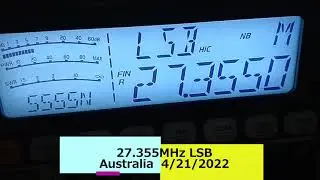 27.355MHz LSB Australia 4/21/2022